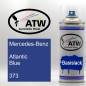 Preview: Mercedes-Benz, Atlantic Blue, 373: 400ml Sprühdose, von ATW Autoteile West.